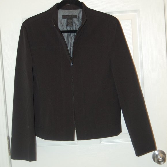 The Limited Stretch Women's Black Zipper Jacket W/ Side Pockets Size M - Picture 2 of 9